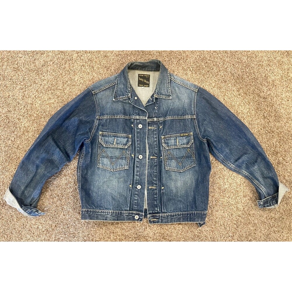 Lucky Brand Classic Indigos Denim Jacket Medium M Vintage Inspired Type II...